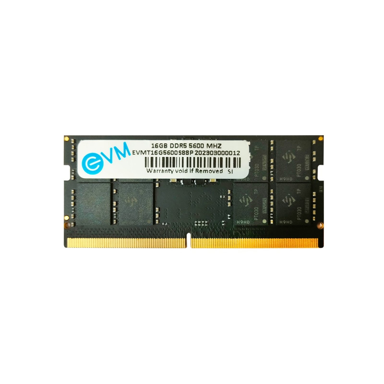 RAM EVM 16GB DDR5 5600MHz SODIMM EVMT16G5600S86P | Laptop Ram, Boost Speed & Performance with Low Latency and Durable Design
