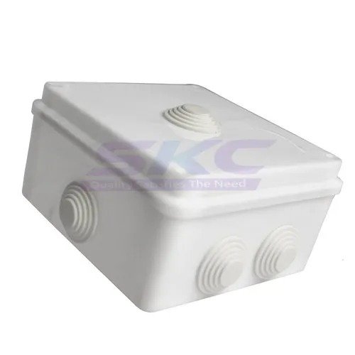 PVC Junction box 5×5 Inch Waterproof CCTV Junction Box | Virgin PVC | Weather-Resistant Camera Mounting Electrical Box with Self-Tightening Screws & Rubber Gasket