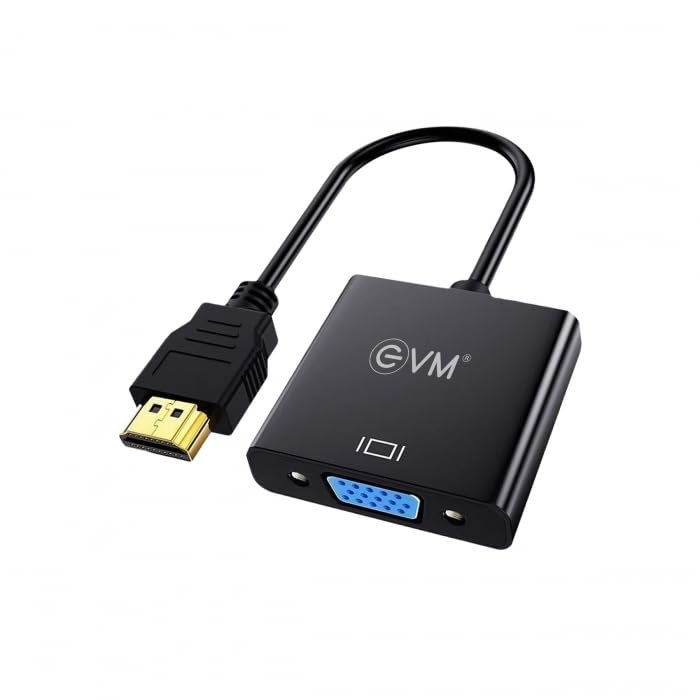 Converter EVM Mini DP To VGA EVM-MDPVGA | Compact Design, Superior Stability, Broad Compatibility, Plug & Play, Black