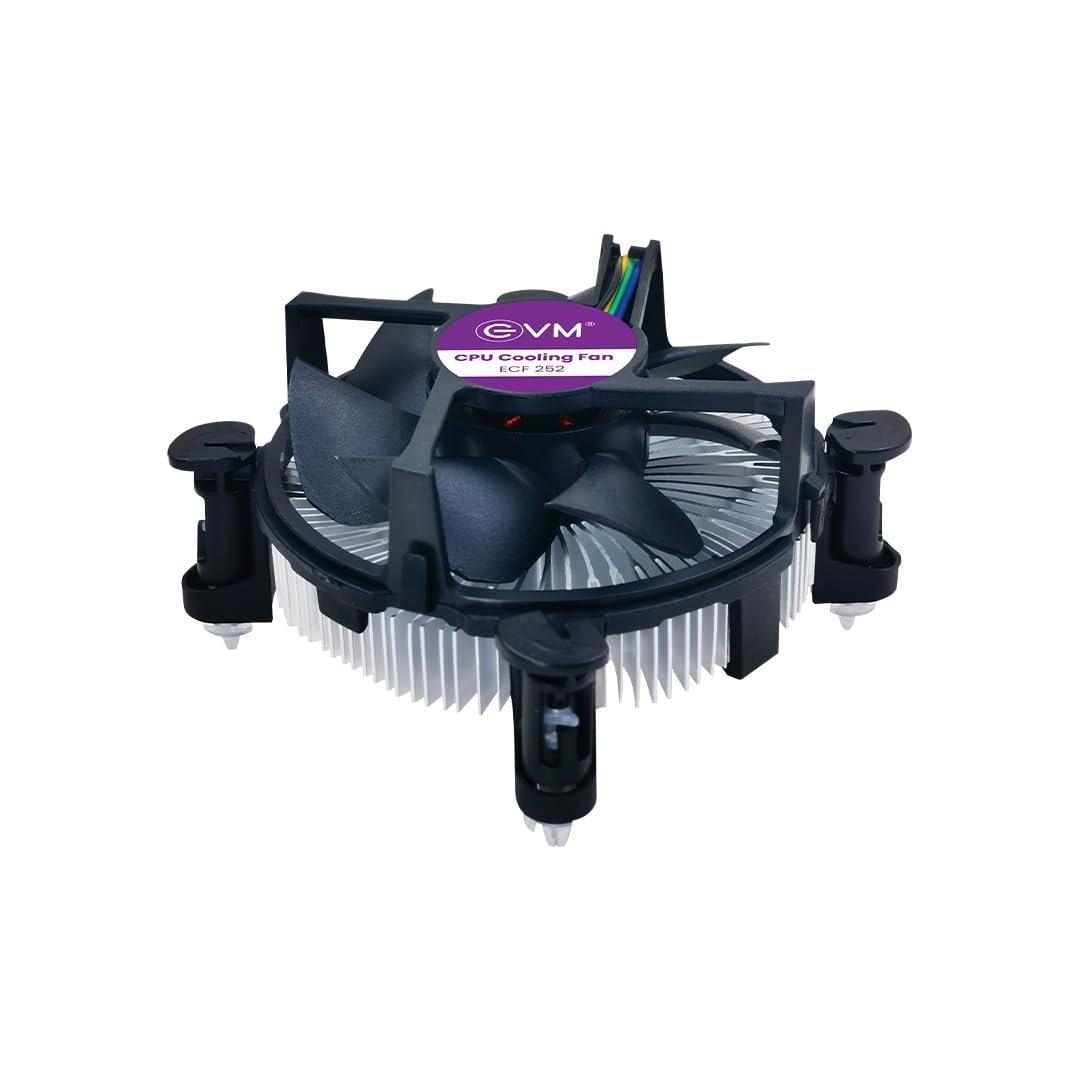CPU Cooling Fan EVM EnAero ECF 252 | 12V, Hydraulic Fan Bearing, 90×90×25mm, 36 CFM Air Flow, 2200 RPM Fan Speed, 18 dBA Noise,150g