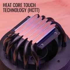 Cooling Fan Aerocool Mirage 5 ARGB CPU Air Cooler ACTC-MR90517.13 | 5 Ultra Efficient Thermal Heat Pipe, Powerful turbojet inspired cooling fan delivers superior cooling performance & heat dissipation, For Gaming PC, Black