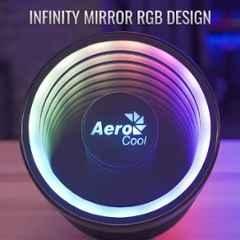 Cooling Fan Aerocool Mirage 5 ARGB CPU Air Cooler ACTC-MR90517.13 | 5 Ultra Efficient Thermal Heat Pipe, Powerful turbojet inspired cooling fan delivers superior cooling performance & heat dissipation, For Gaming PC, Black
