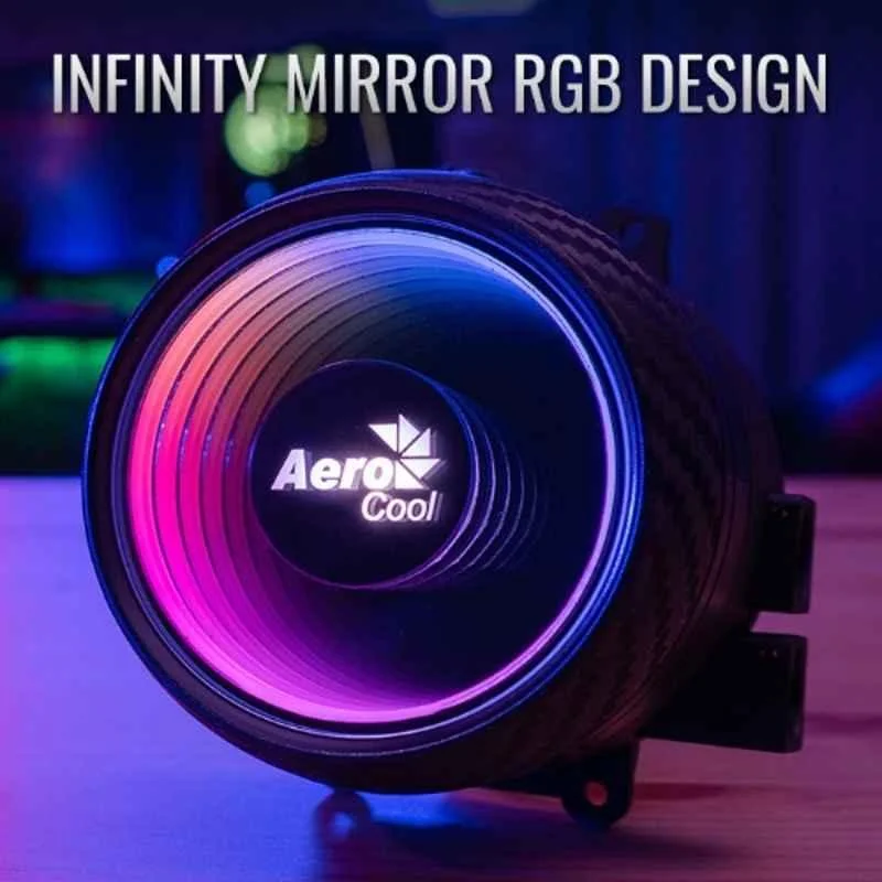 Cooling Fan Aerocool ACLA-MR12117.73 Mirage L120 CPU Liquid Cooler, 120mm ARGB Fan, TDP 200W, For Gaming PC, Black