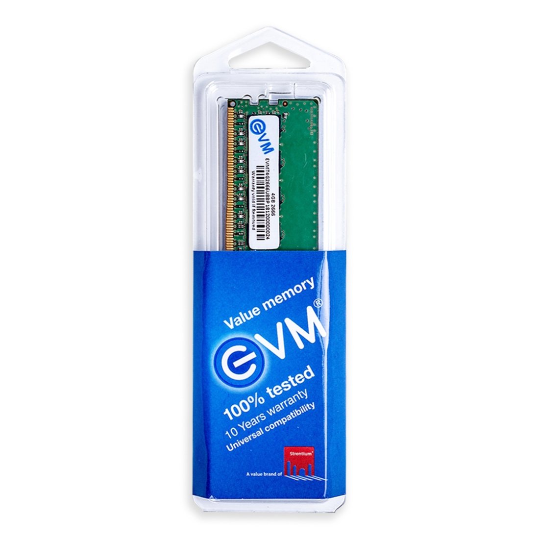 RAM EVM 4GB DDR4 2666MHz Desktop EVMT4G2666U88P | Update Your Desktop's Performance, CL15 Latency, Compatible with Intel, AMD, & Mac Systems