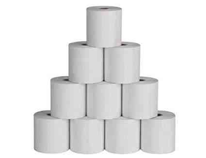 LIPI Thermal Paper Roll 55mm (2inch) 15mtr, 48GSM, 13mm core | Application: Hand-Held Card Swiping Equipments, Ticket Machines, Pigmy Machines for banking, Parking Lots, Healthcare Industries Etc, (Pack of 10 Rolls)