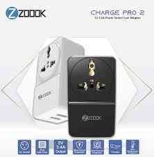 Adapter Zoook Charge pro 2 | 5V 3.4A Power Socket cum Adapter with 1 AC outlet & 2 USB Outlets