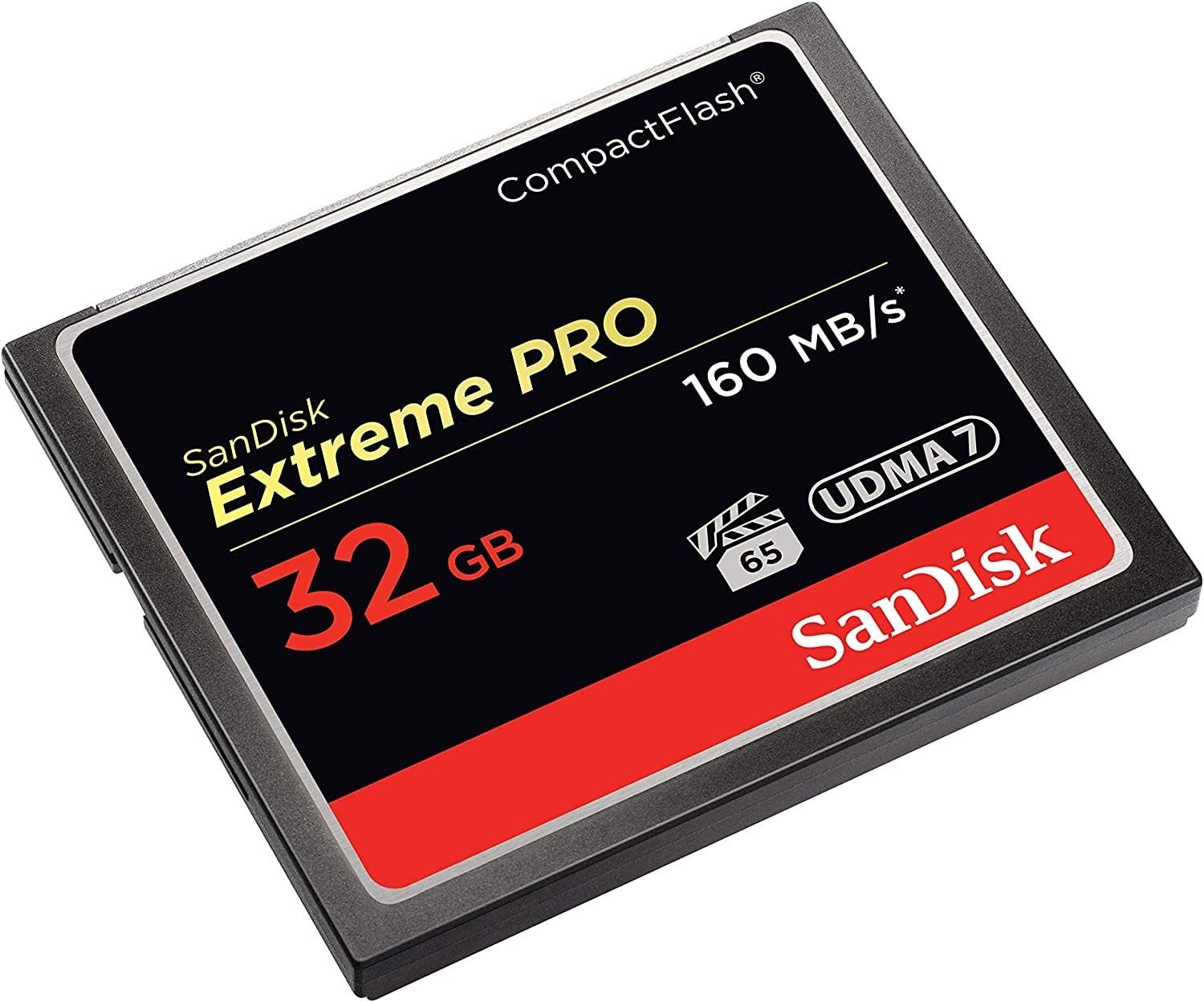 Card SanDisk 32GB SDCFXPS-032G-X46 Extreme PRO CompactFlash Memory Card UDMA 7 Speed Up To 160MB/s , Compatible for Tablet, Camera, Smartphone, Black