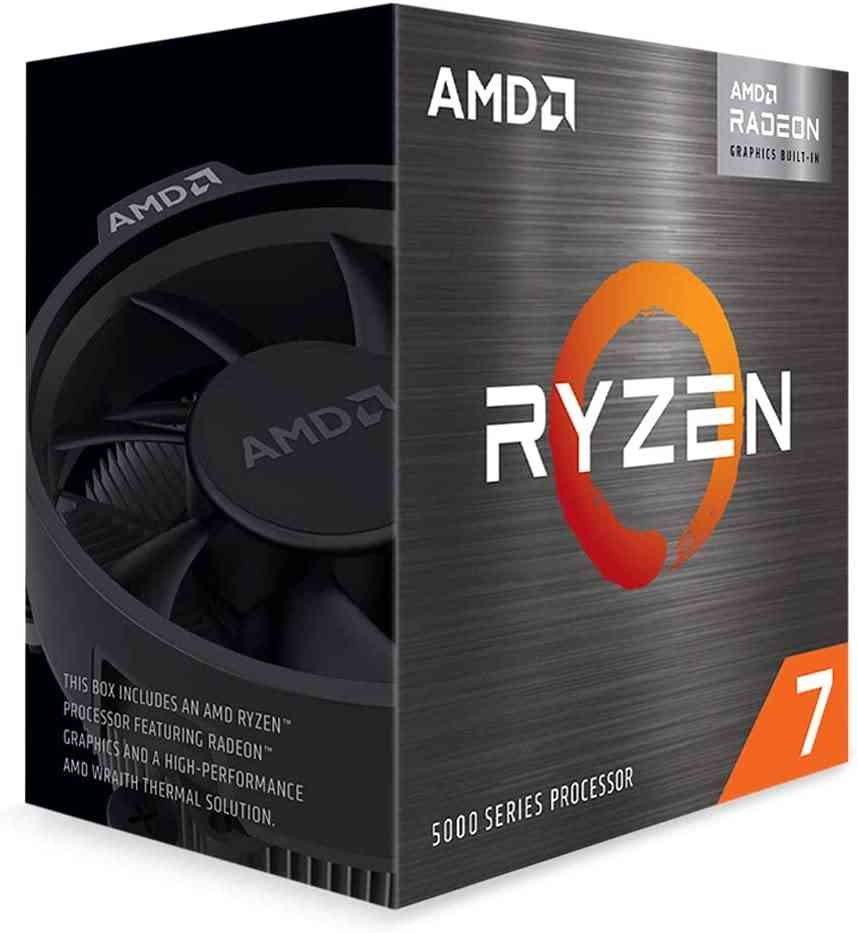 Cpu AMD Ryzen™ 7 5700G | 8-Core, 16-Threads Desktop Processor with Radeon Graphics | Supporting motherboard AM4 Socket 5xx Series Chipset