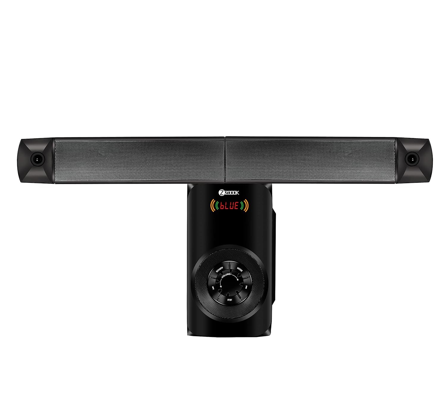 Speaker + Soundbar Zoook Studio Switch | Convertible 2 in 1 Multimedia USB / FM / BT / AUX, LED Display, Built-In FM Radio Player, 70 watts