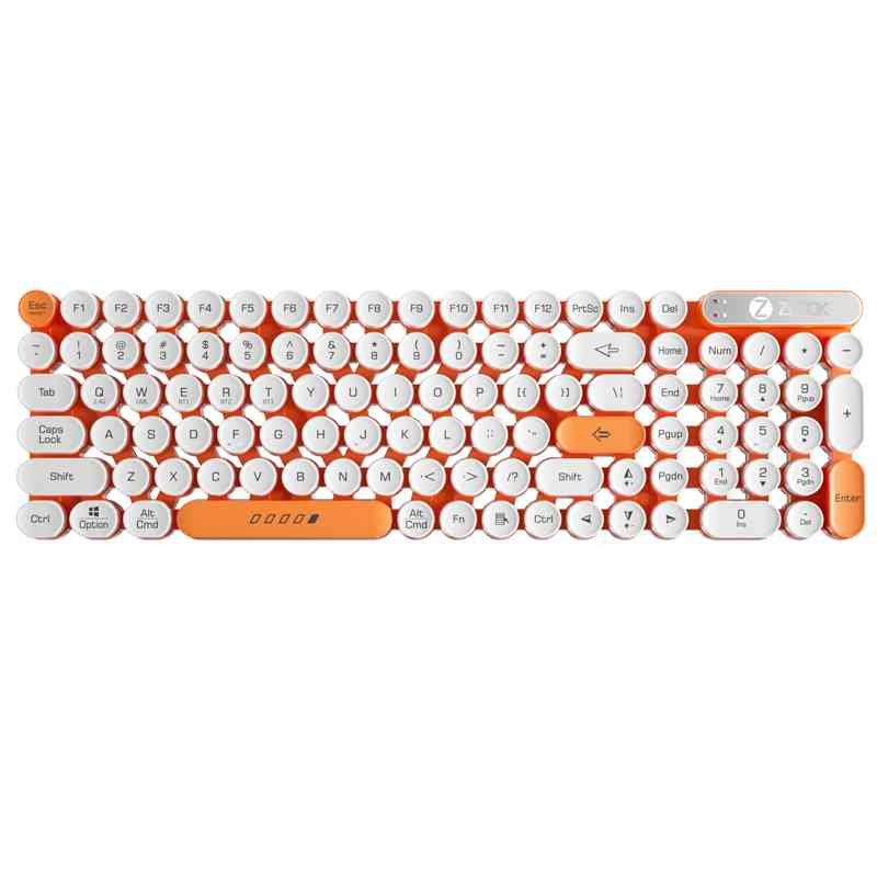 Keyboard Zoook ZK-PRODIGY-O | Rechargeable Wireless Bluetooth Multi-Device Keyboard | Colour:- Orange