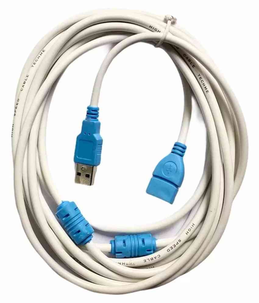 Cable Haze Usb Extension 5mtr | Usb Male-A to Female-A Cord, 5meters Extender Cable, White