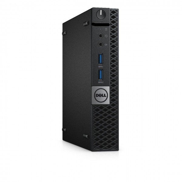 Desktop Dell OptiPlex 3050 Tiny PC (Refurbished / Renewed), Excellent Condition | Intel Core I3 - 7th Gen, 8GB DDR4 RAM, 256GB SSD, Win Pro, RJ-45 Gigabit LAN Ethernet, Integrated Graphics, HDMI + DP Port, USB 3.0, 1x Headphones, 1x Audio Line Out, Black