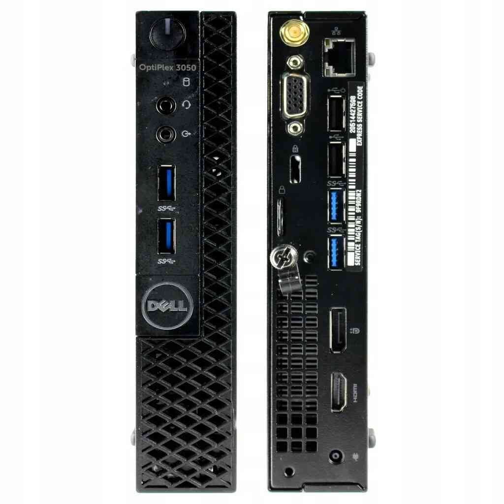 Desktop Dell OptiPlex 3050 Tiny PC (Refurbished / Renewed), Excellent Condition | Intel Core i7 - 7th gen, 8gb DDR4 RAM, 256 GB SSD, Win 10 Pro, RJ-45 Gigabit LAN Ethernet, Integrated Graphics, VGA Port + HDMI + DP Port, USB 3.0 Ports, USB 2.0, Black