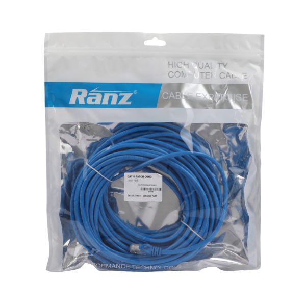 Patch Cable Ranz Cat6 15mtr | LAN Wire High Speed Internet Cable, Compatible with Laptop, PC, Router, Modem