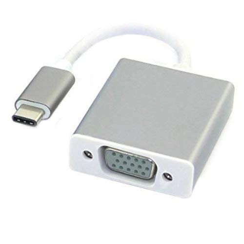 Converter Ranz Type C to Vga Adapter | USB Type C (Male) to VGA (Female) Support 1080P