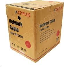 Cable Cp Plus Cat6 24AWG UTP LAN Cable CP-EUT-6TGL23-305 | Solid Bare Electrolytic Grade Copper, Insulation Polyethylene (HDPE), 4 Pair Separator Design, 24 AWG cable