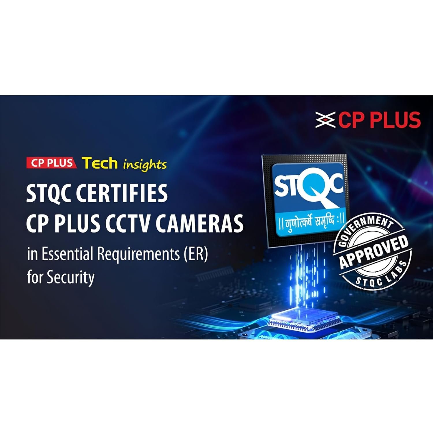 Security Camera CP Plus CP-UNC-DA41L3C-D-LQ | 4MP Dual Light Dome Camera, 3.6mm Fixed Lens, WDR, Day/ Night Vision, IR Range of 30 Mtr, Built-in Mic, White