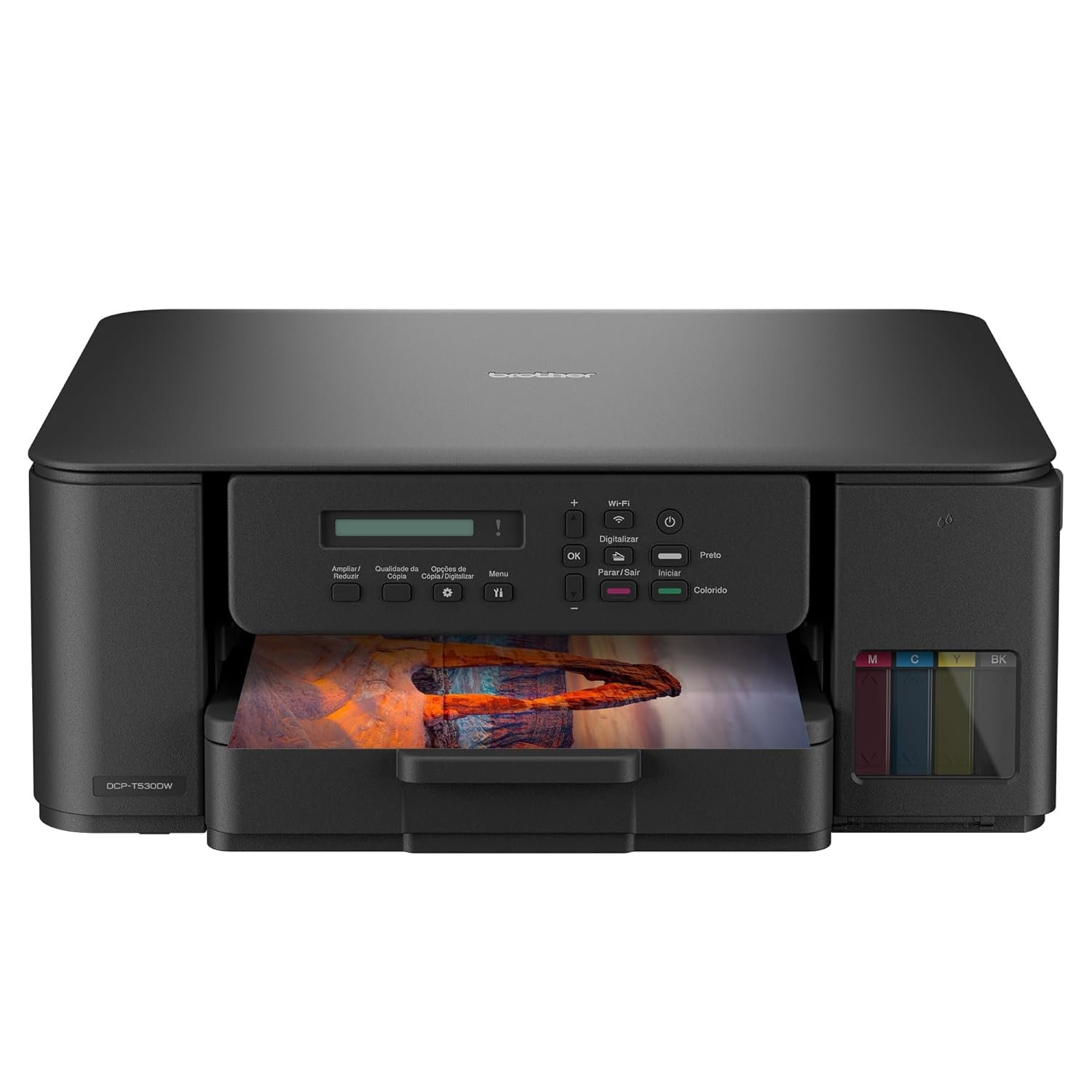 Printer Brother DCP-T530DW WiFi Auto Duplex Ink Tank Multifunction Printer | Print, Scan, Copy | 16 ipm Black, 9 ipm Colour | Dual Band Wi-Fi