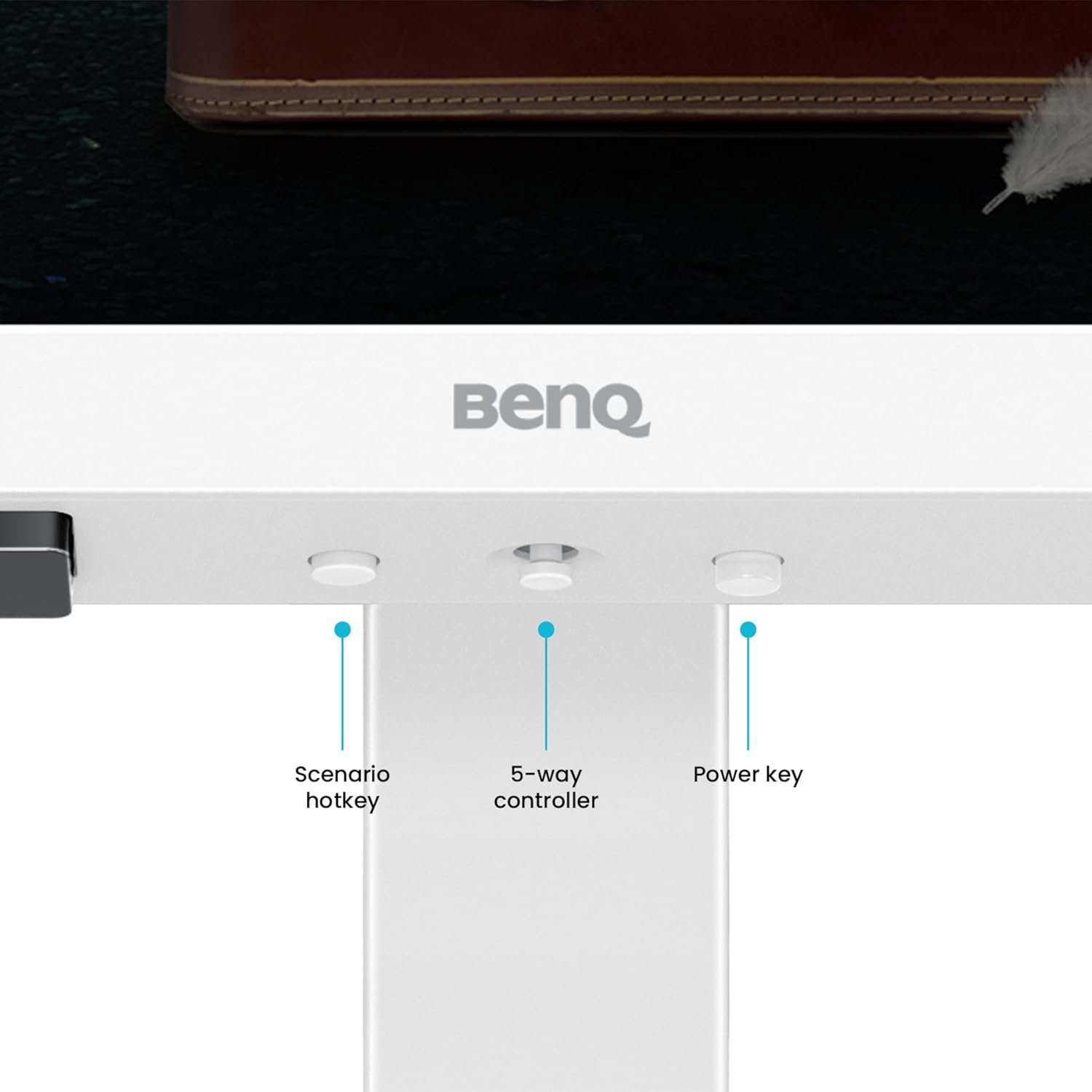 Monitor BenQ 32 Inch EW3290U | 4K UHD HDR 3840 x 2160 Work & Entertainment Display Monitor With 98% P3, Remote Control, AI Contrast, USB-C (65W PD), 3 x HDMI Ports, USB Hub, Ergonomic, Eye-Care, White