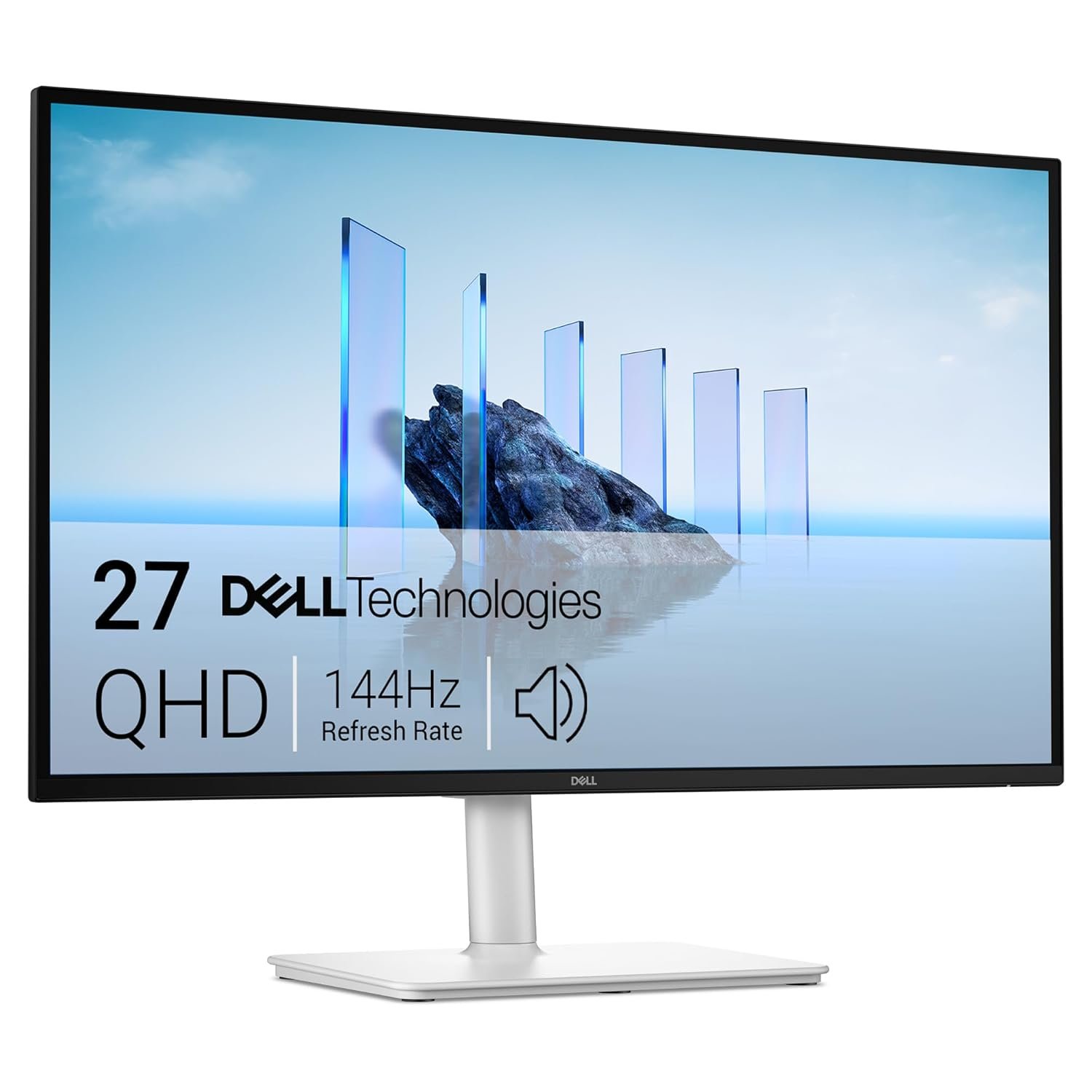 Monitor Dell S2725DSM 27"/68.58cm QHD, 144Hz, IPS Panel, 1ms Response, Brightness 350 cd/m2, Contrast 1500:1, Dual Speakers 6W, HDMI, DP Port, Warranty 3 Years, 4-Star Eye Comfort | White