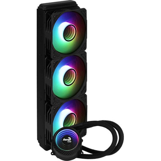 Cooling Fan AeroCool ACLA-MR36117.73 | Mirage L360 360MM ARGB Liquid Cooler, 3 x Fans 12 cm ARGB, TDP 550W, For Gaming PC, Black