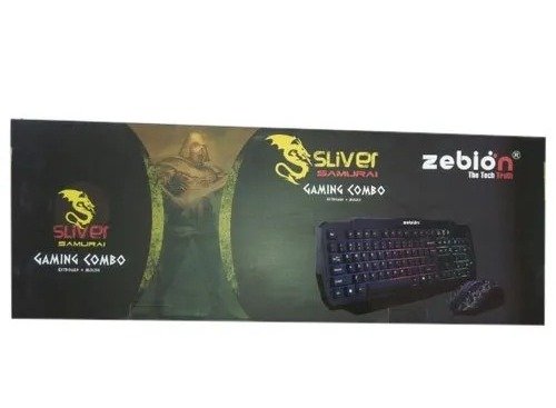 Keyboard & Mouse Combo USB Zebion Gaming Silver Samurai