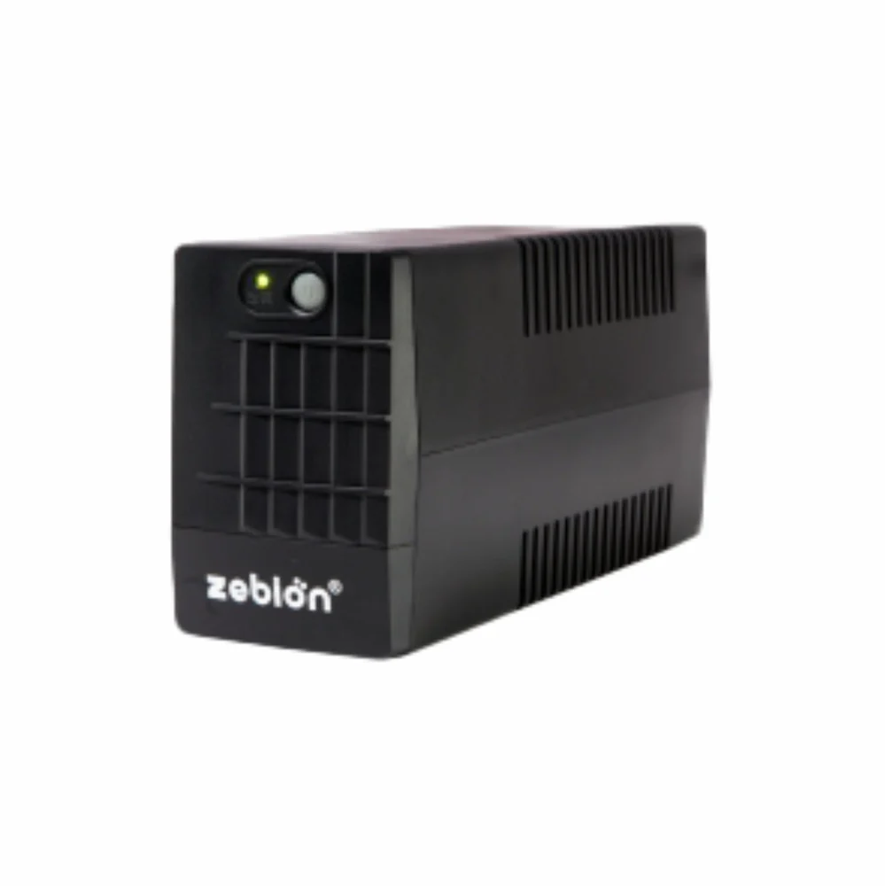 Ups Zebion 1Kva Fencer 1100 | 1000VA, Generator Compatiable, Sleep Mode Charging, 3 Sockets, Built-in AVR, Overload Reset Button, 1mtr Cable, LED Indicator, 7.2AH x 2 Batteries, Black