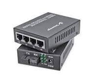 Media Convertor Secureye SMP-S-SMSF-GE (T+R Pair) | 1-Port 10/100/1000 Gigabit Ethernet to Fiber Media Converter, Single Mode SC Connector, Extends network up to 20KM, Sold as Pair (2 units), Plug & Play