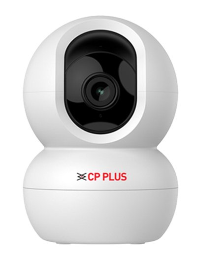 Security Camera CP Plus EzyKam CP-E38Q | 3MP Wi-Fi PT Camera, IR Distance of 15 Mtr, 4mm Lens, Sound Detection, Works With Google Home, Two-Way Talk, Support Micro SD Card Upto 256GB, White