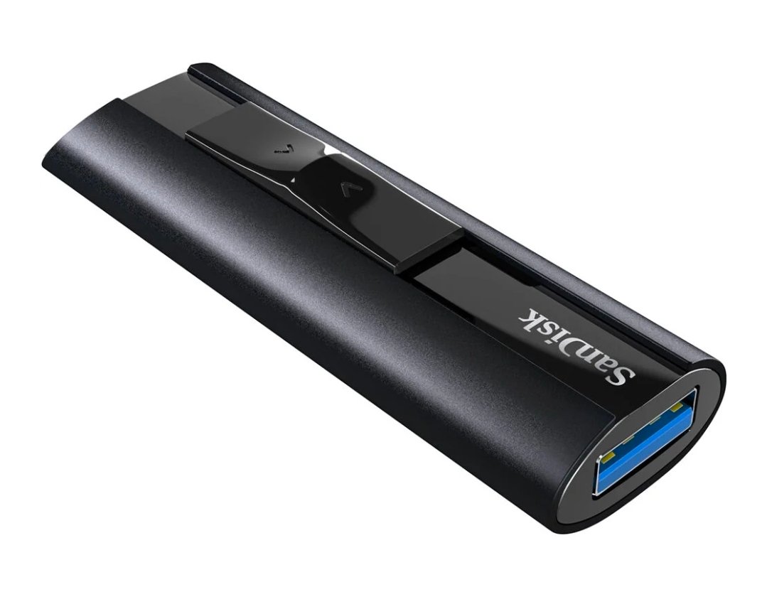 Pendrive Sandisk Extreme PRO USB 3.2 Gen1, 512GB SDCZ880-512G- G46 Solid State Flash Drive | High Speed Transfer 420MB/s Read & 380MB/s Write Speed, Works with Computers, Laptops, Black