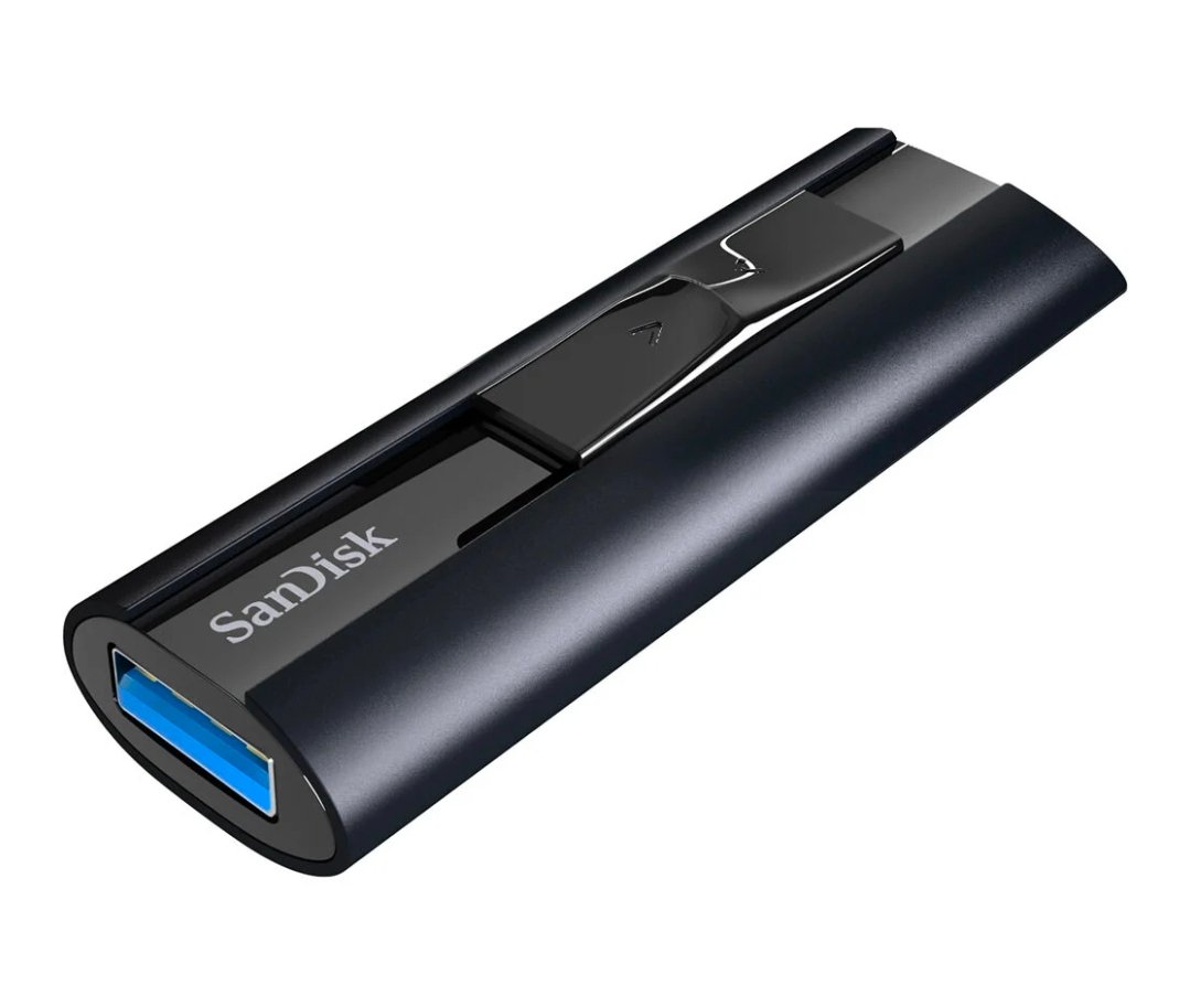Pendrive Sandisk Extreme PRO USB 3.2 Gen1, 512GB SDCZ880-512G- G46 Solid State Flash Drive | High Speed Transfer 420MB/s Read & 380MB/s Write Speed, Works with Computers, Laptops, Black