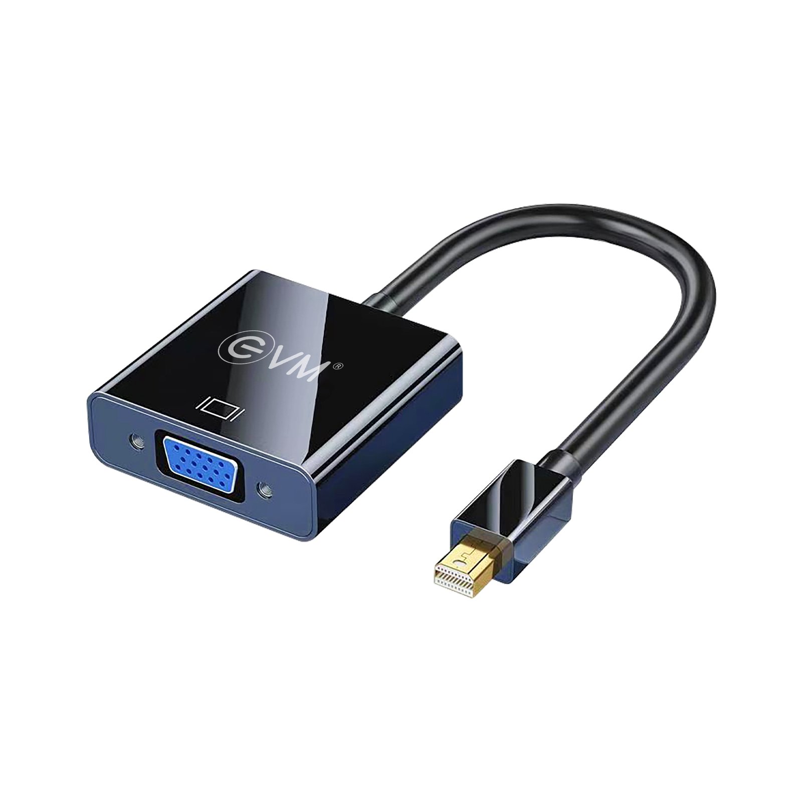 Converter EVM Mini DP To VGA EVM-MDPVGA | Compact Design, Superior Stability, Broad Compatibility, Plug & Play, Black