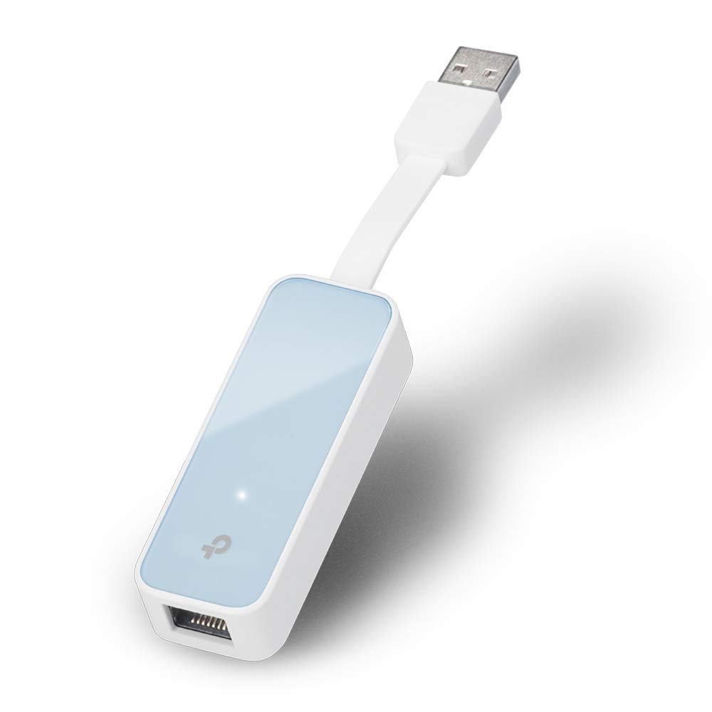 Adapter TP-Link TL-UE200 | USB 2.0 To 100Mbps Ethernet Network Adapter, Expand Connectivity | Compact and Portable with Foldable Cord Design | Fast & Stable Data Connection, Plug & Play with Broad Compatibility, White