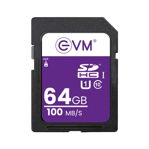 Card SD EVM 64GB Class10 EVMSD/64GB | SDHC Card Full HD Video,100MB/s Read Speed