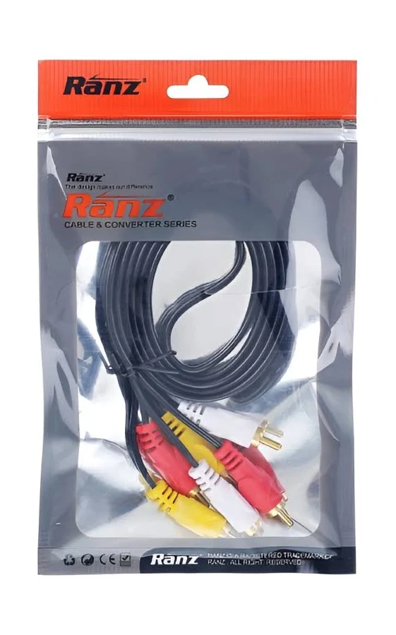 Cable Ranz 3 RCA to 3 RCA 1.5mtrs