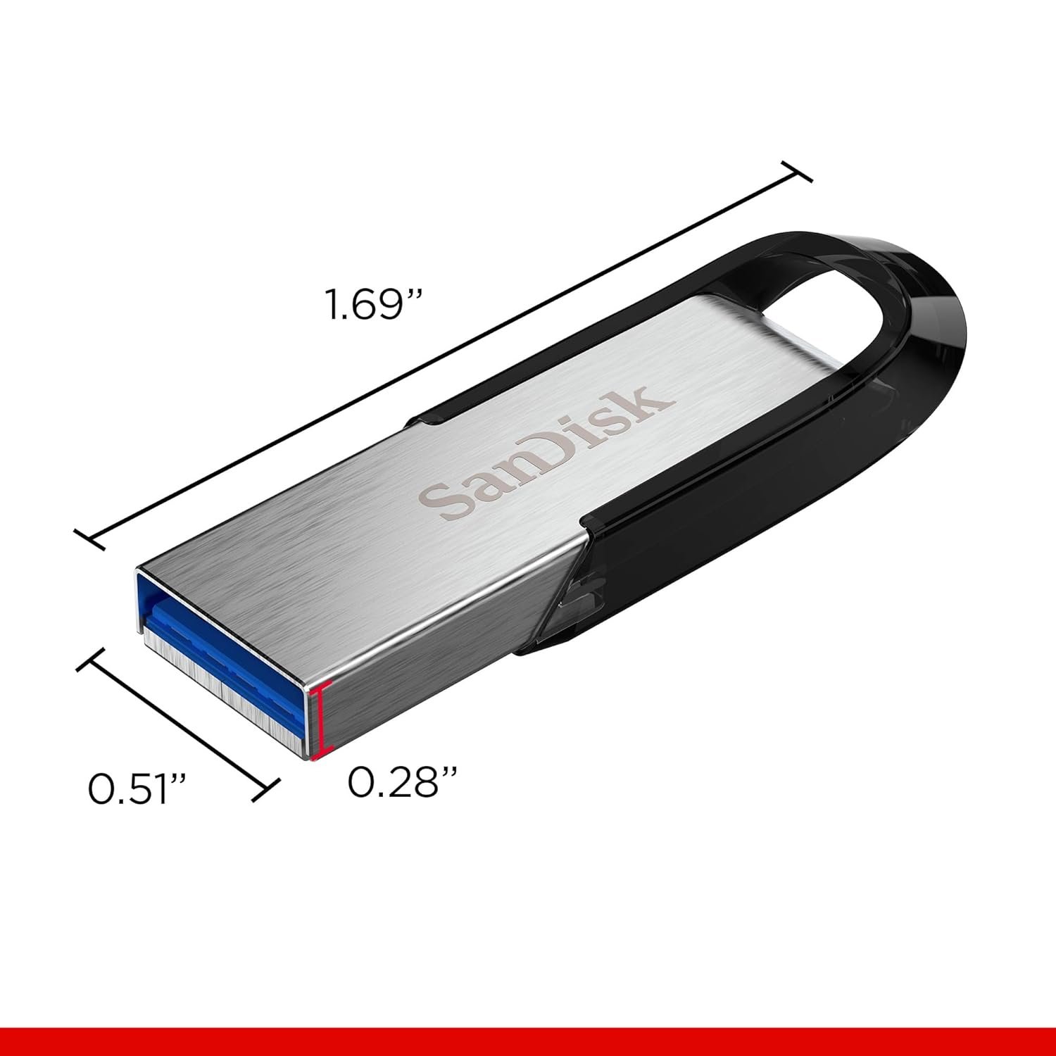 Pendrive Sandisk Ultra Flair 512GB SDCZ73-512G-I35 | USB 3.0, Flash Drive, Upto 150MB/s R, Pendrive, Metal, 5Y Warranty, Silver Black