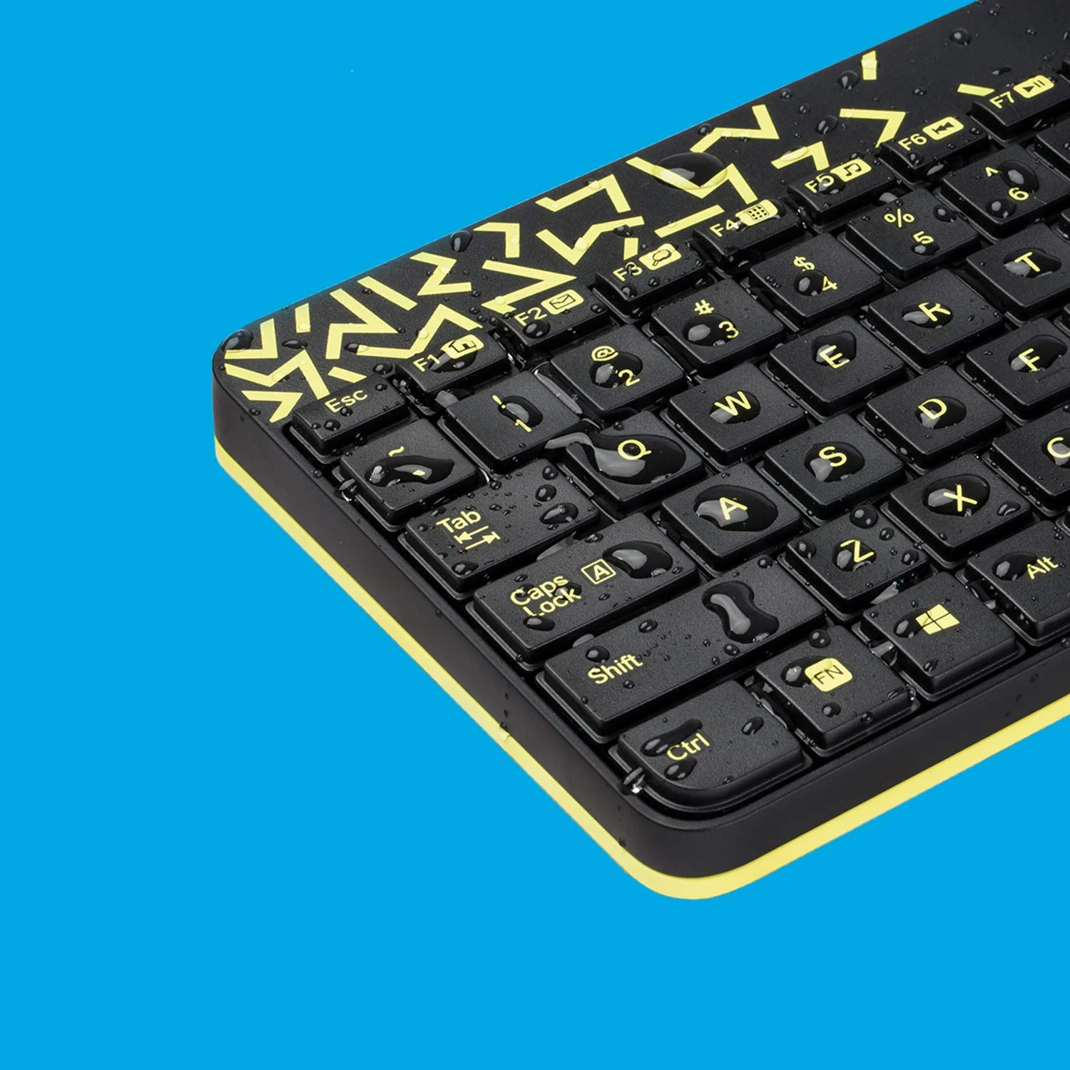 Keyboard & Mouse Logitech Nano Wireless Combo MK240, 12 Function Keys 2.4Ghz Wireless Black & YellowLogitech MK240 Nano Wireless USB Keyboard and Mouse Set, 12 Function Keys 2.4GHz Wireless, 1000DPI, Spill-Resistant Design, PC/Mac, Black/Chartreuse Yellow