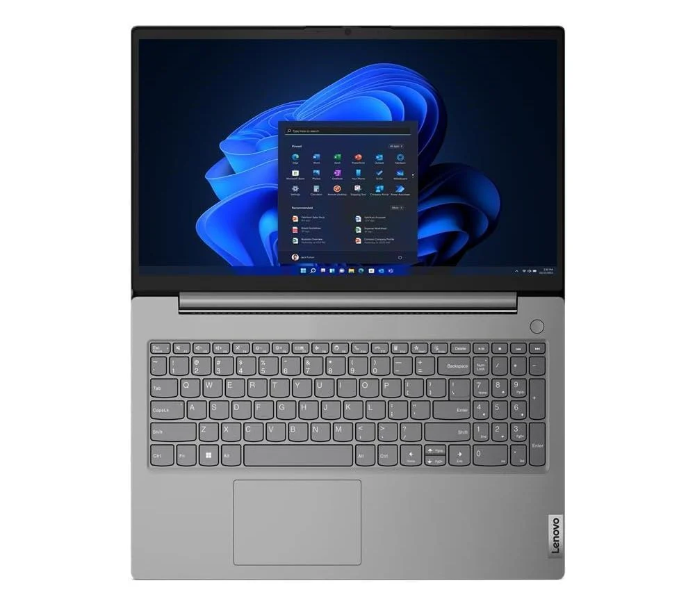 Laptop Lenovo V15 G4 (83CQA00WIN) | AMD Ryzen 5 7520U Processor, 16GB LPDDR5 RAM, 512GB M.2 PCIe NVMe SSD, DOS, 15.6" (39.62 cm) FHD Antiglare Display, Integrated AMD Radeon Graphics, Thin & Light, With Bag, Arctic Grey