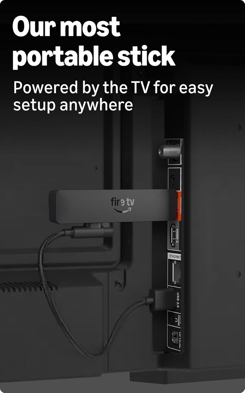Amazon Fire TV Stick HD with Alexa Voice Remote | Full HD 1080p Streaming | 8GB Storage | Wi-Fi 5 | TV Power & Volume Controls | Black