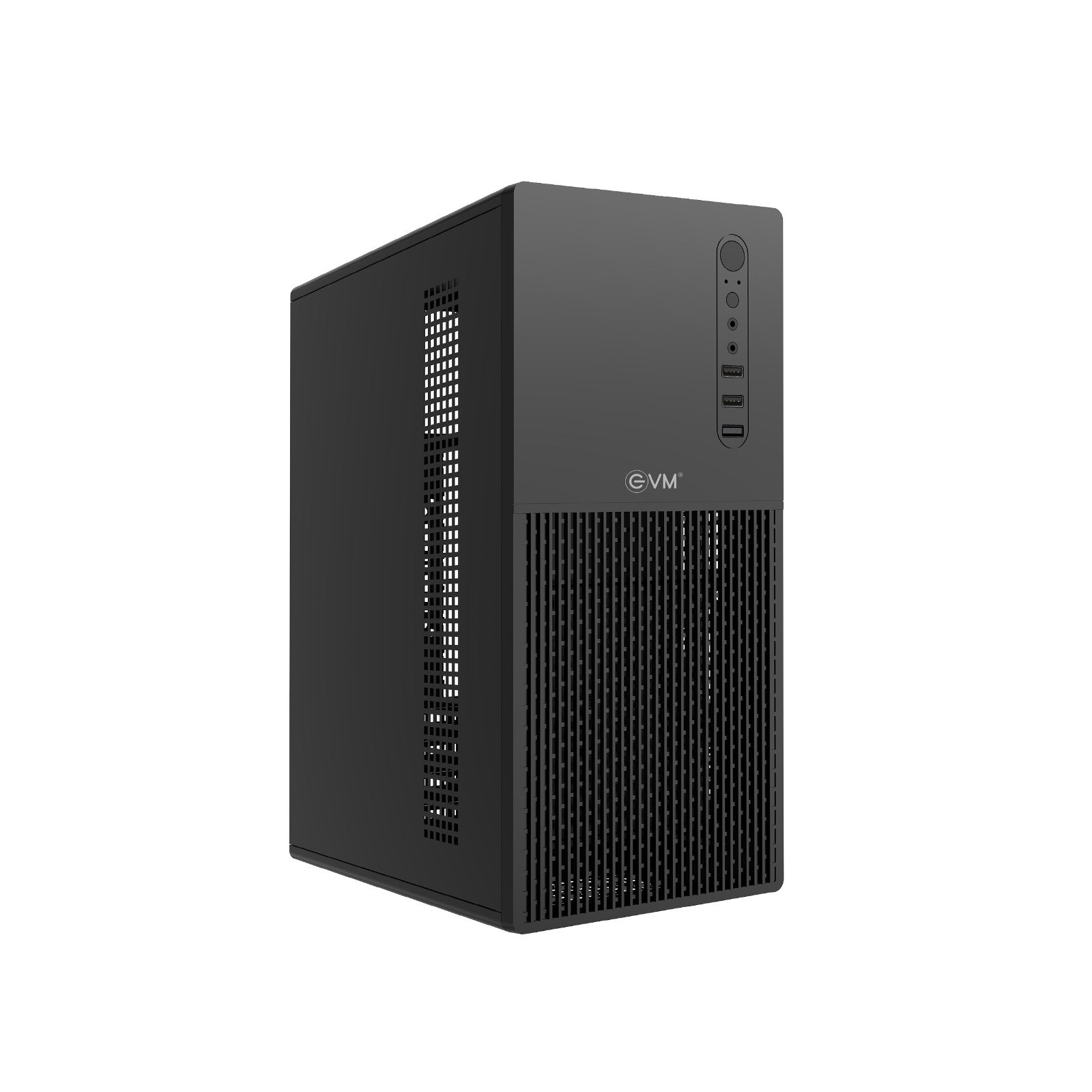 Cabinet EVM Enigma 126 | Micro ATX Computer Case With Inbuilt SMPS 500W, Heavy Steel Metal Body, Black