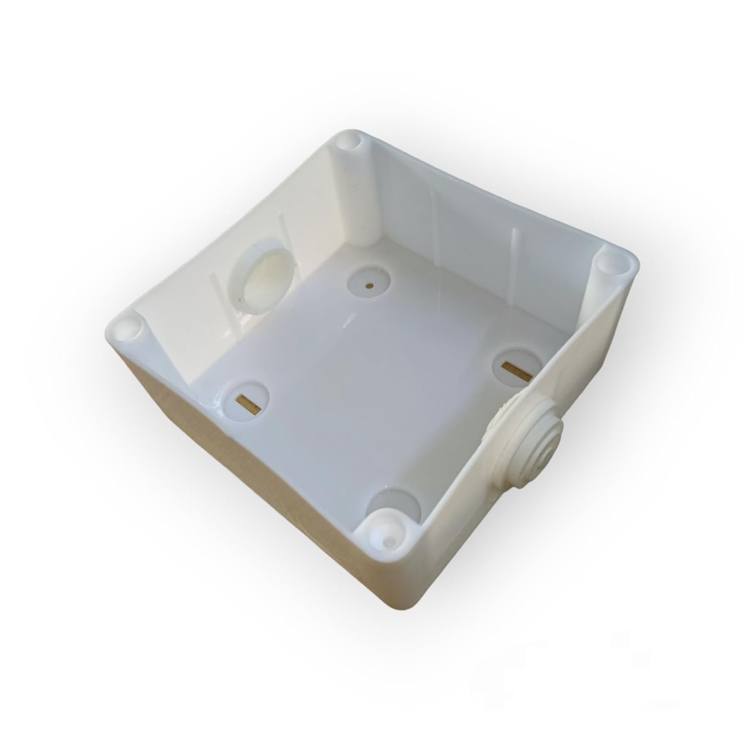 PVC Junction box 5×5 Inch Waterproof CCTV Junction Box | Virgin PVC | Weather-Resistant Camera Mounting Electrical Box with Self-Tightening Screws & Rubber Gasket