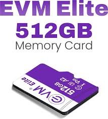Card MicroSD EVM 512GB U3 Elite XC Class10 EETF/512GU3 | Durable Design,100 MB/s Read Speed, Support SD SPI Mode, Card Capacity of Non Secure & Secure Area Support, Fast Data Transfer, Compliant with the Highest Security of CPRM Standard