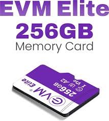 Card MicroSD EVM 256GB U3 Elite XC Class10 EETF/256GU3 | 100 MB/s Read Speed, Support SD SPI Mode, Card Capacity of Non Secure & Secure Area Support, Fast Data Transfer, Compliant with the Highest Security of CPRM Standard