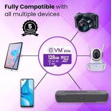 Card MicroSD EVM 128GB U3 Elite XC Class10 EETF/128GU3 | Support SD SPI Mode, Card Capacity of Non Secure & Secure Area Support, Fast Data Transfer, Compliant with the Highest Security of CPRM Standard