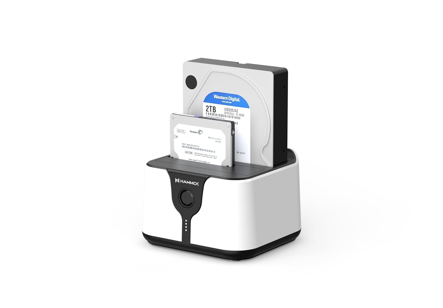 Hub Hammok Zen 2.5″ & 3.5″ HDD / SSD Docking Station | 5Gbps, USB3.0 High Speed Mobile Harddisk Box, Upto 8TB capacity, White