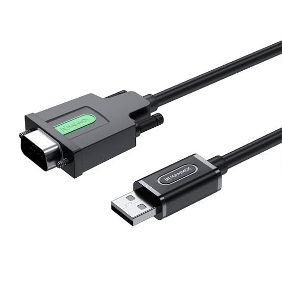 Converter Hammok James USB to Serial ( RS-232) | Built in 30AWG Wire, Supports All OS, 1.5M Long Cable, Black