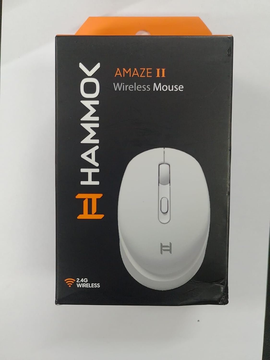 Mouse Hammok Amaze 2.4G Wireless Mouse With 4 Button | Latest Optical Sensor & Matt Finish, 10M Range, Supports Windows 11, Mac OS X, White