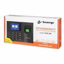 Fingerprint Reader Secureye SC-S-B8CB | Time Attendance Device Biometric with USB / TCP / IP, 6.09CM (2.4) Color Display, Black