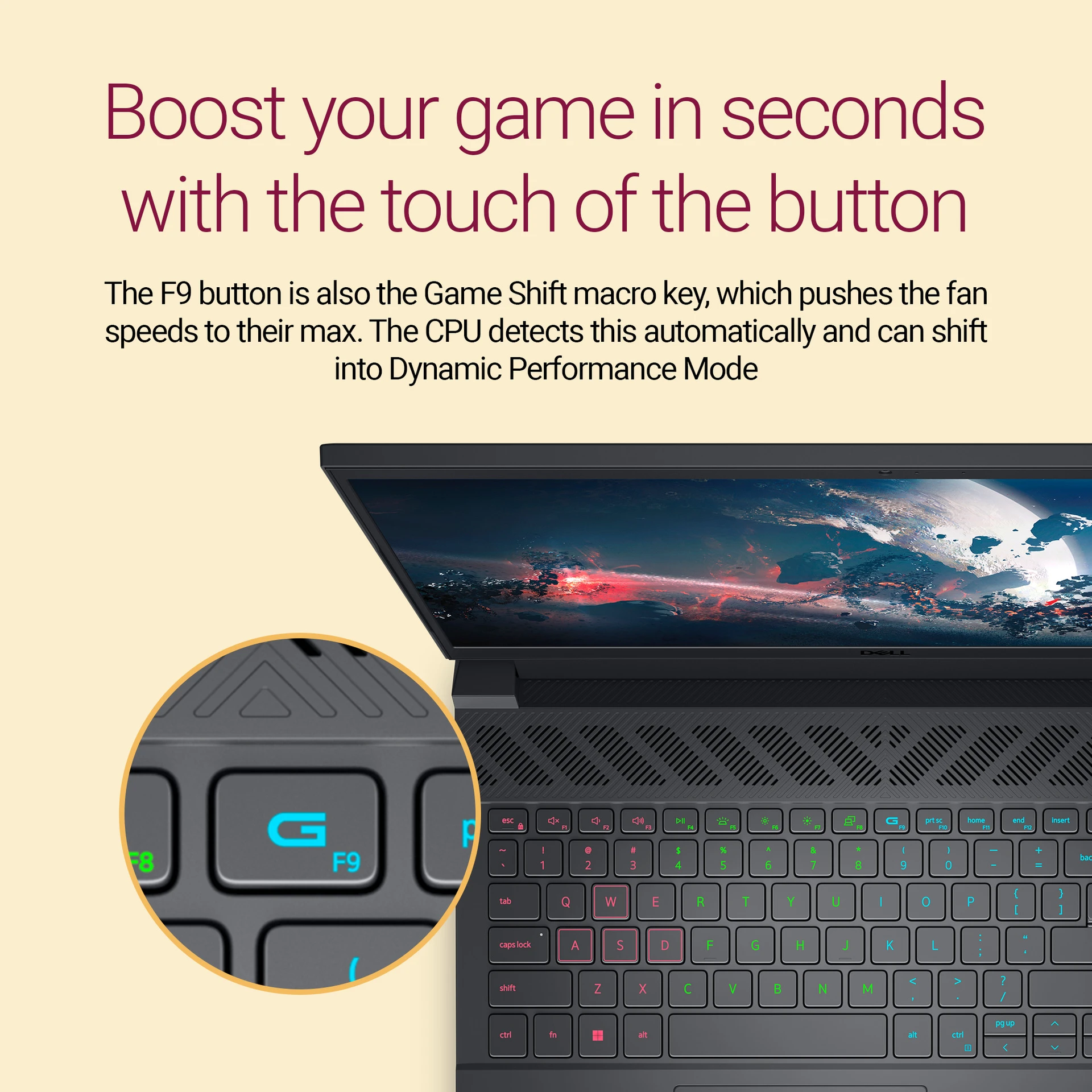 Laptop Dell G16 7630 Gaming OGN7630856P01RIN | Intel Core i9-13900HX, 16GB DDR5, 1TB NVMe SSD, RTX 4070 8GB, 16" QHD+ 240Hz Display, Windows 11 + MS Office, RGB Backlit Keyboard, Metallic Nightshade, Gaming Bag