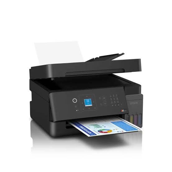 Printer Epson EcoTank L5390 A4 Wi-Fi All-in-One Ink Tank Printer with ADF | Compact Integrated Tank Design, Print, Scan, Copy, Fax with ADF, Spill-Free, Error-Free Refilling, Black